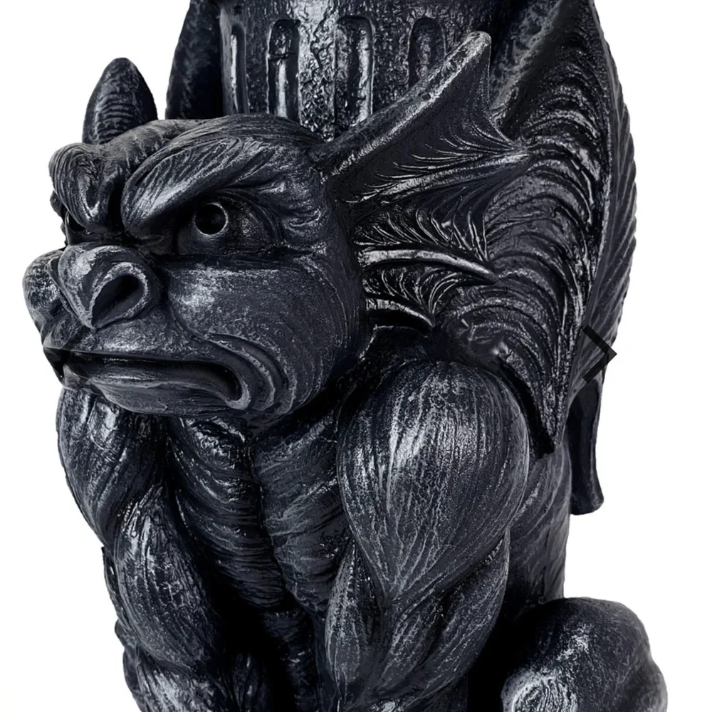 Gothic Guardian Gargoyle LED Solar Light - 20 inches